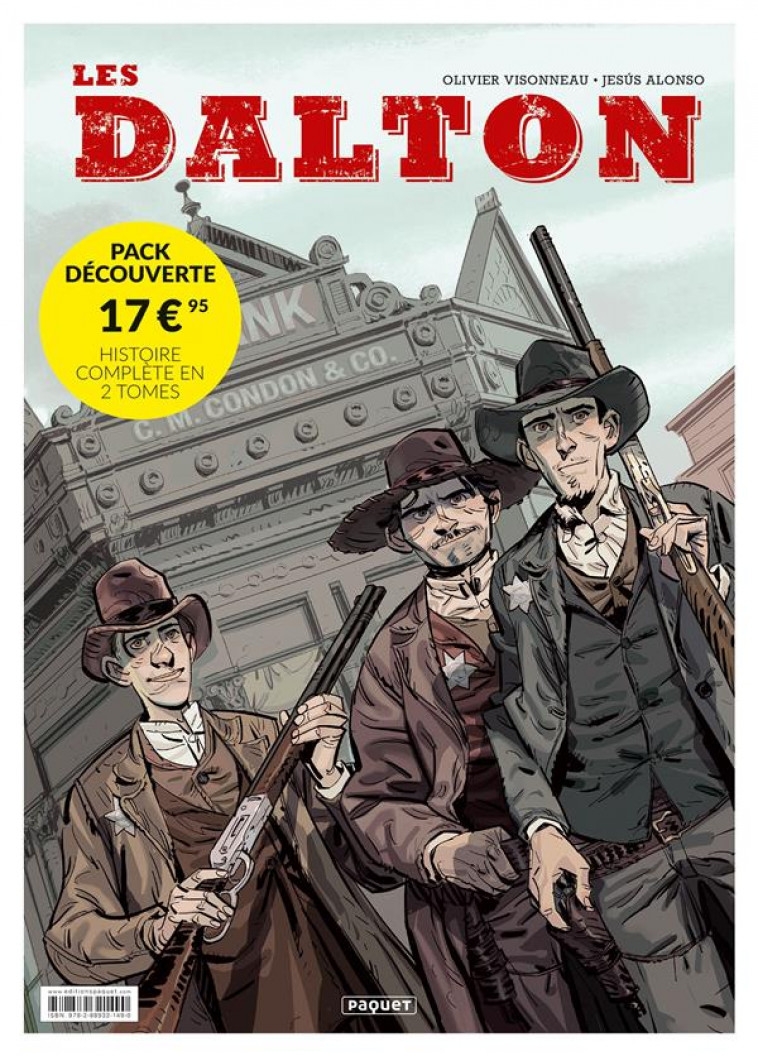 LES DALTON - PACK DECOUVERTE 2 VOLUMES - ALONSO/VISONNEAU - PAQUET