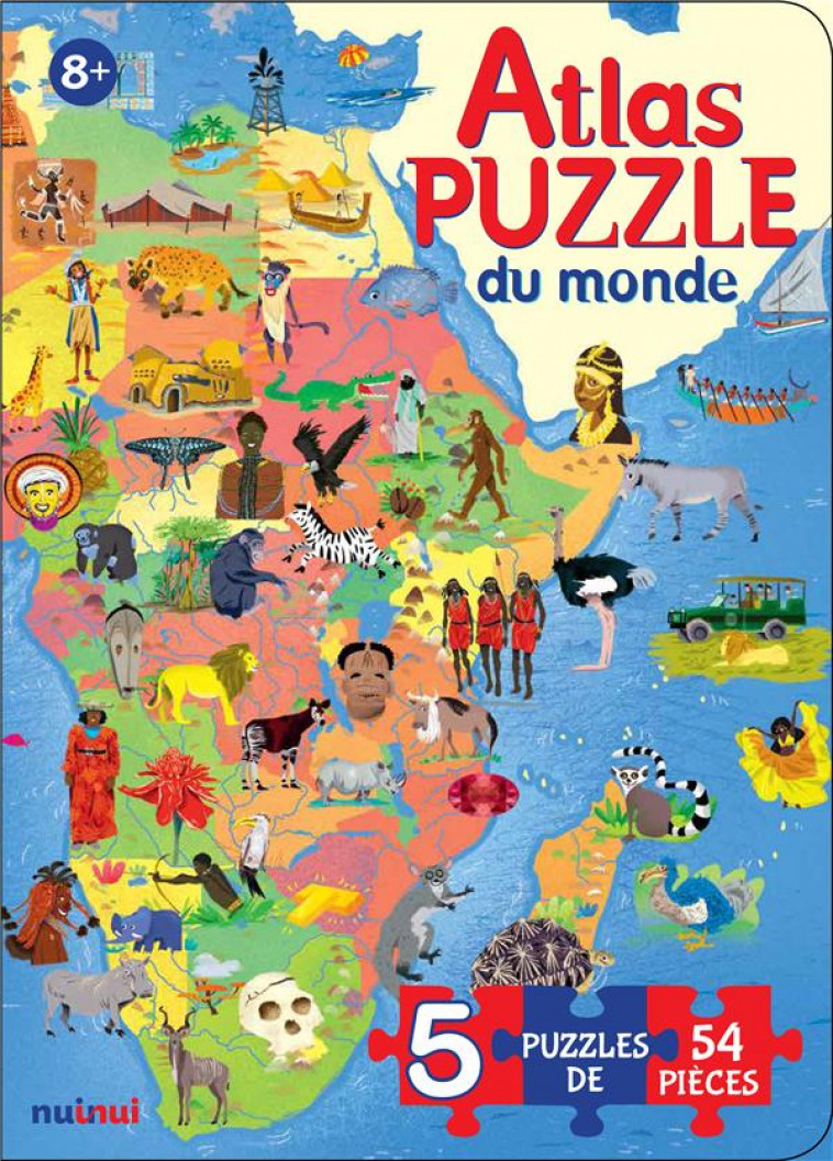 ATLAS PUZZLE DU MONDE - LAVAGNO ENRICO - NUINUI JEUNESSE