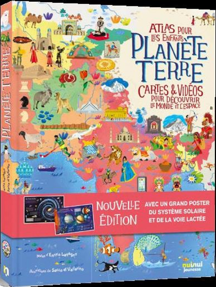 PLANETE TERRE - ATLAS POUR LES ENFANTS - NE - LAVAGNO ENRICO - NUINUI JEUNESSE