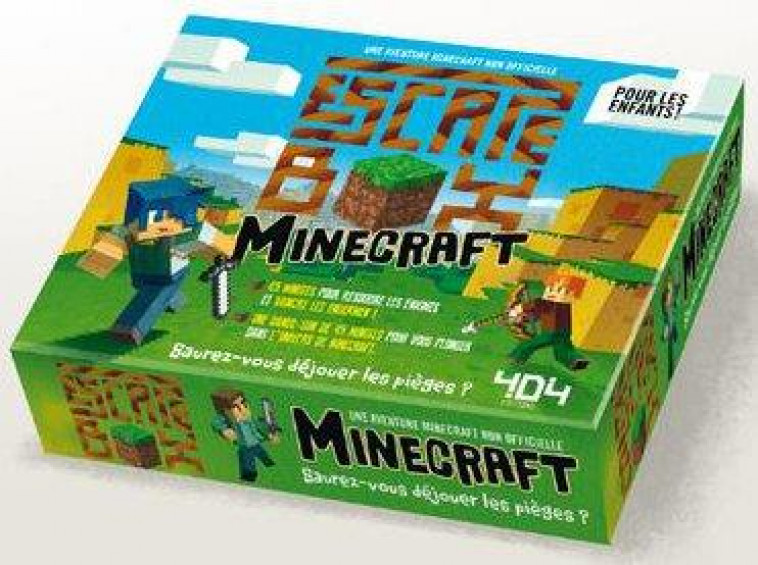 ESCAPE BOX MINECRAFT - ESCAPE GAME ENFANT DE 2 A 5 JOUEURS - DE 8 A 12 ANS - ANQUETIL STEPHANE - NC