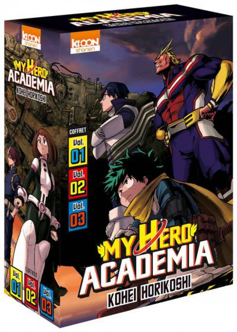 COFFRET MY HERO ACADEMIA VOL. 1 A 3 - HORIKOSHI KOHEI - KI-OON