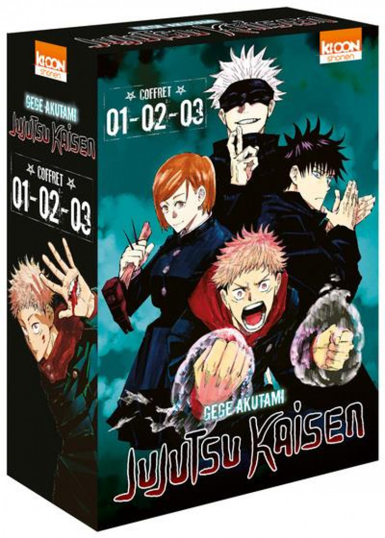 COFFRET JUJUTSU KAISEN VOL. 1 A 3 - AKUTAMI GEGE - KI-OON