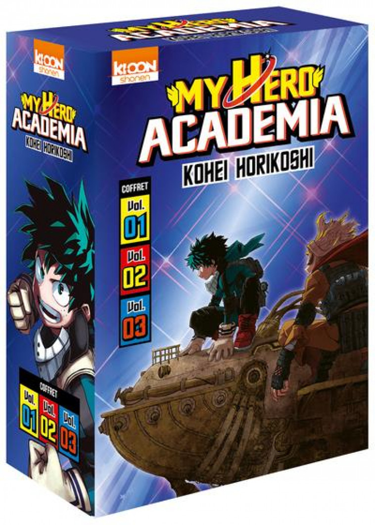 COFFRET MY HERO ACADEMIA VOL. 1 A 3 - HORIKOSHI KOHEI - KI-OON