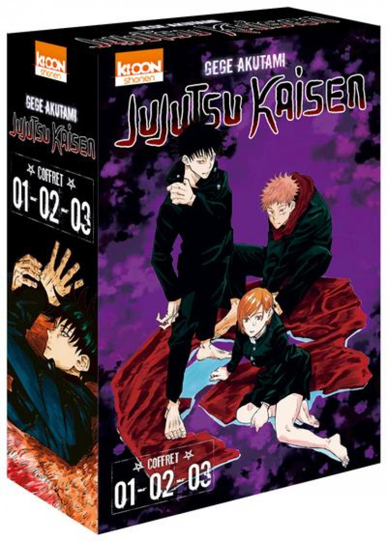 COFFRET JUJUTSU KAISEN VOL. 1 A 3 - AKUTAMI GEGE - KI-OON