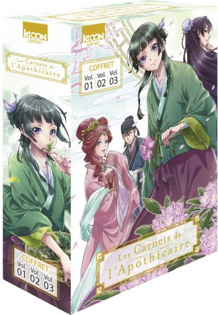 COFFRET LES CARNETS DE L-APOTHICAIRE VOL. 1 A 3 - NANAO/NEKOKURAGE - KI-OON