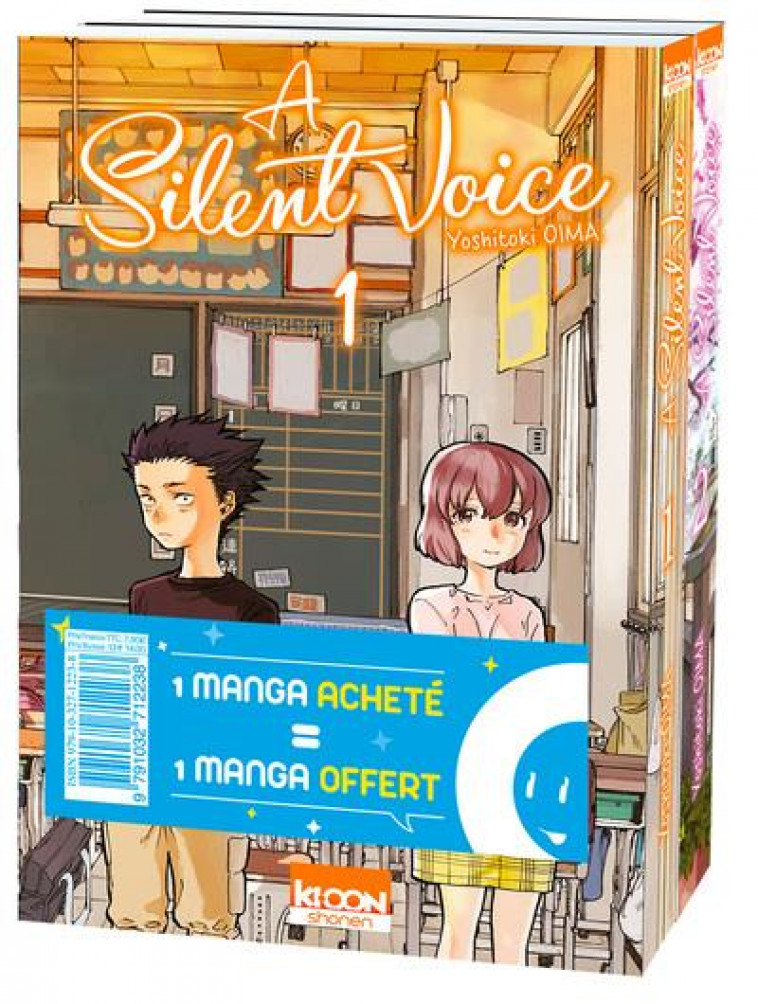 PACK OFFRE DECOUVERTE A SILENT VOICE T01 & T02 - OIMA YOSHITOKI - KI-OON