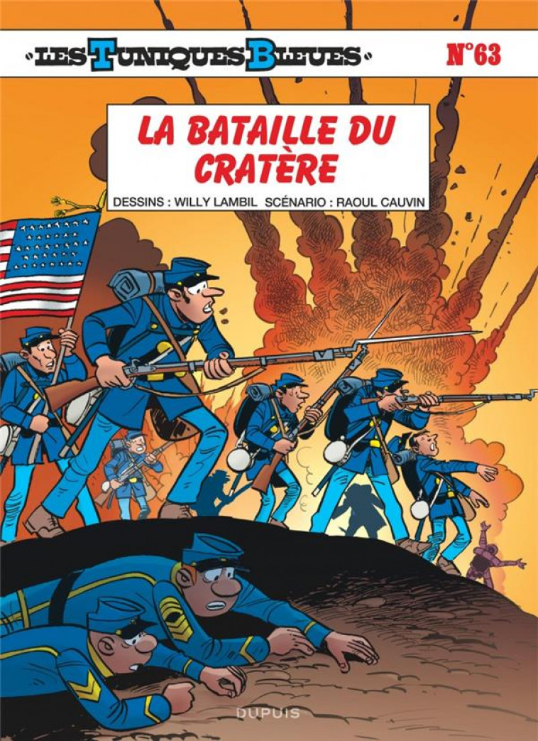 LES TUNIQUES BLEUES - TOME 63 - LA BATAILLE DU CRATERE - LAMBIL/CAUVIN - DUPUIS