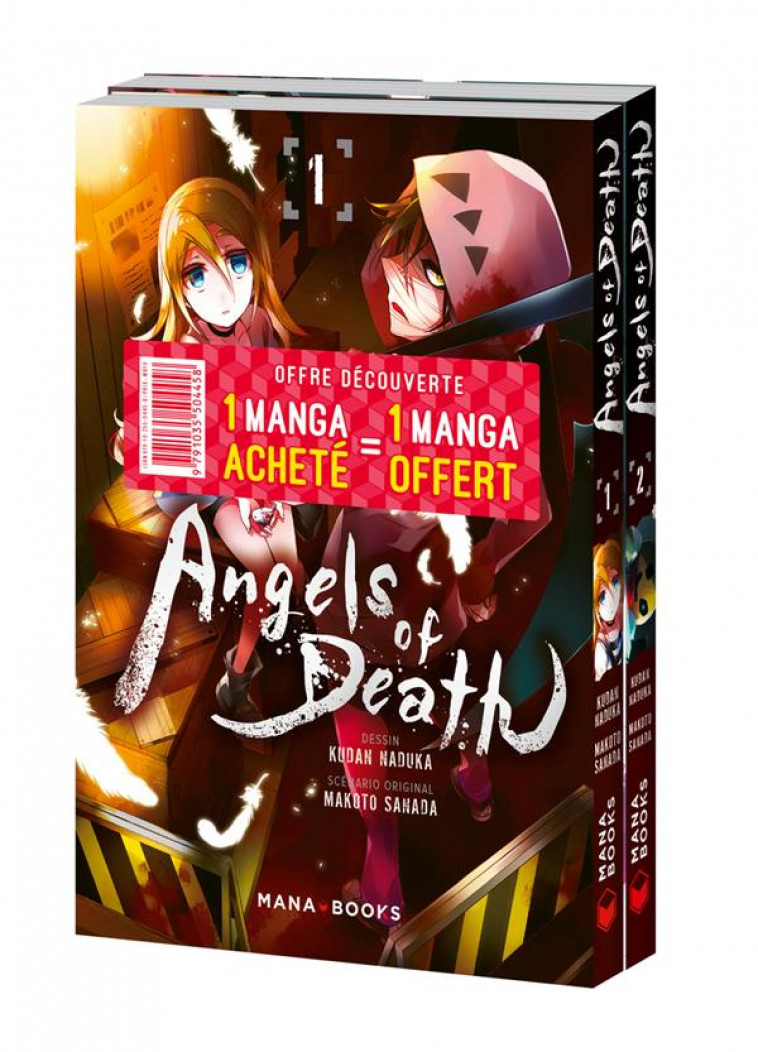 MANGA/ANGELS OF DEATH - PACK DECOUVERTE ANGELS OF DEATH T01 & T02 - NADUKA/SANADA - MANA BOOKS