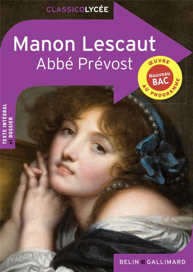 MANON LESCAUT - ABBE PREVOST - BELIN