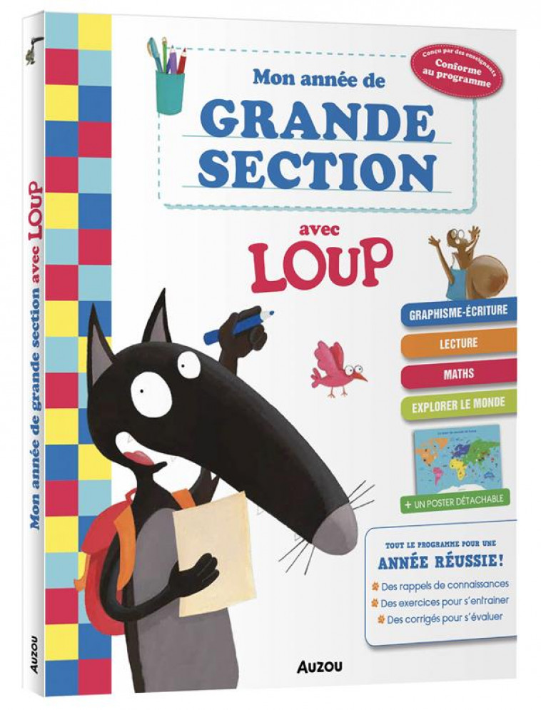 MON ANNEE DE GRANDE SECTION AVEC LOUP - CAHIER DE SOUTIEN TOUT LE PROGRAMME - LALLEMAND/THUILLIER - PHILIPPE AUZOU