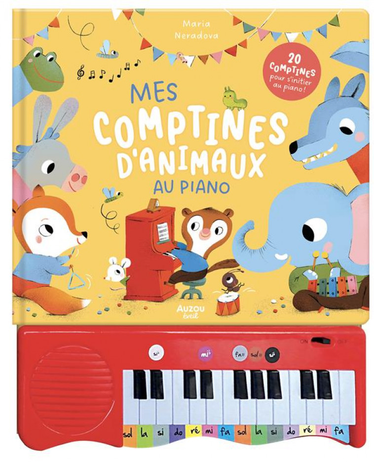 MES COMPTINES D-ANIMAUX AU PIANO - NERADOVA MARIA - PHILIPPE AUZOU