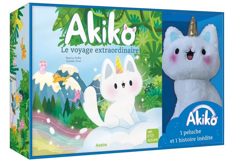 COFFRET PELUCHE AKIKO - LE VOYAGE EXTRAORDINAIRE - RUFFIE/ORTAL - PHILIPPE AUZOU