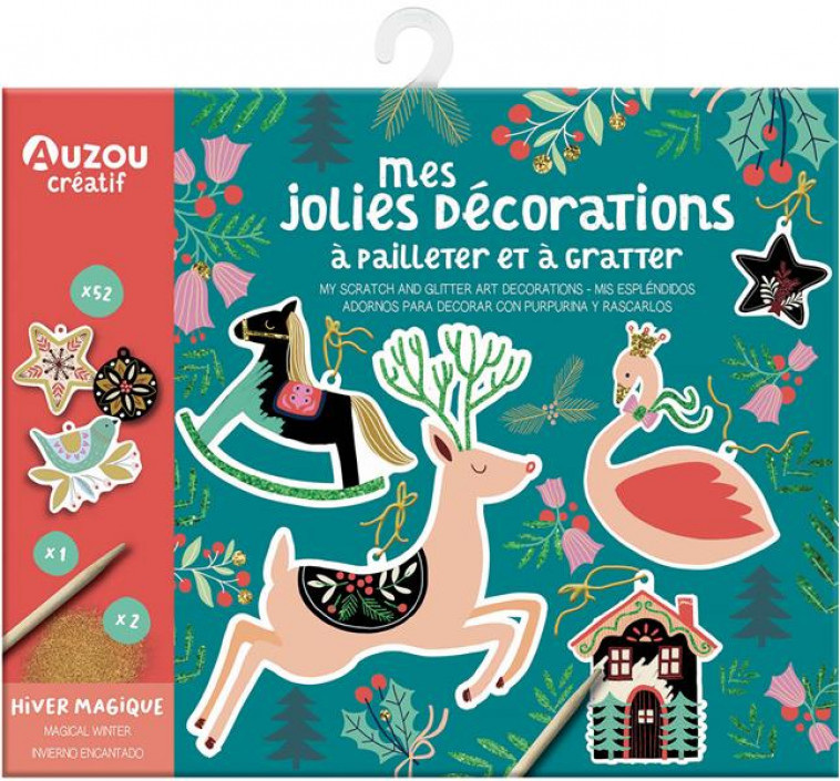 MES JOLIES DECORATIONS A PAILLETER ET A GRATTER - HIVER MAGIQUE - BROOKS FEENA - NC