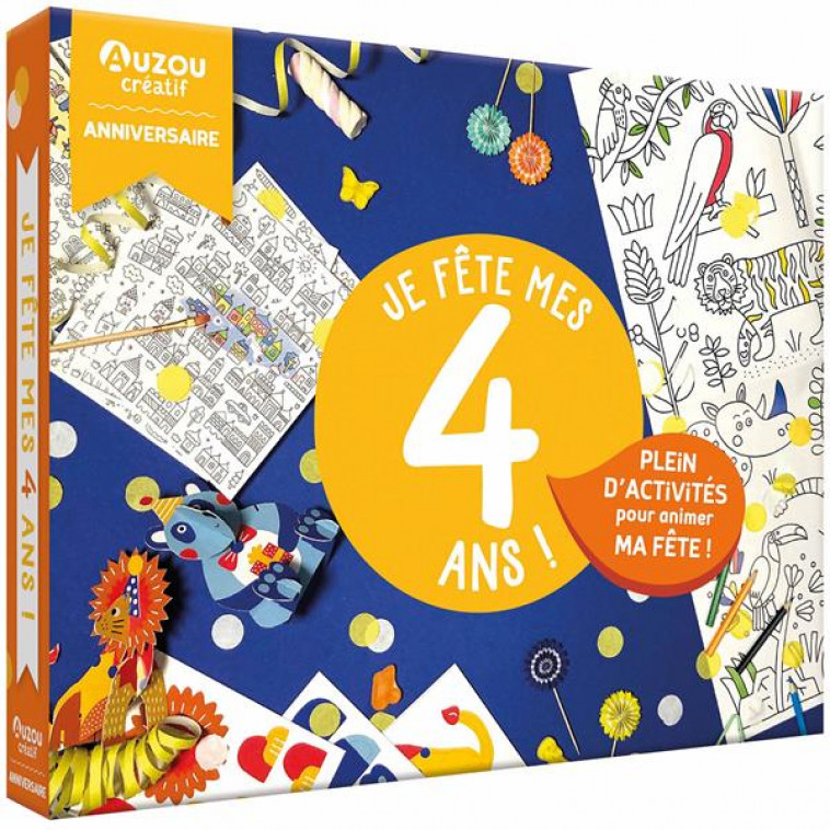 MON COFFRET D-ANNIVERSAIRE - JE FETE MES 4 ANS ! - STEFFIE BROCOLI - NC