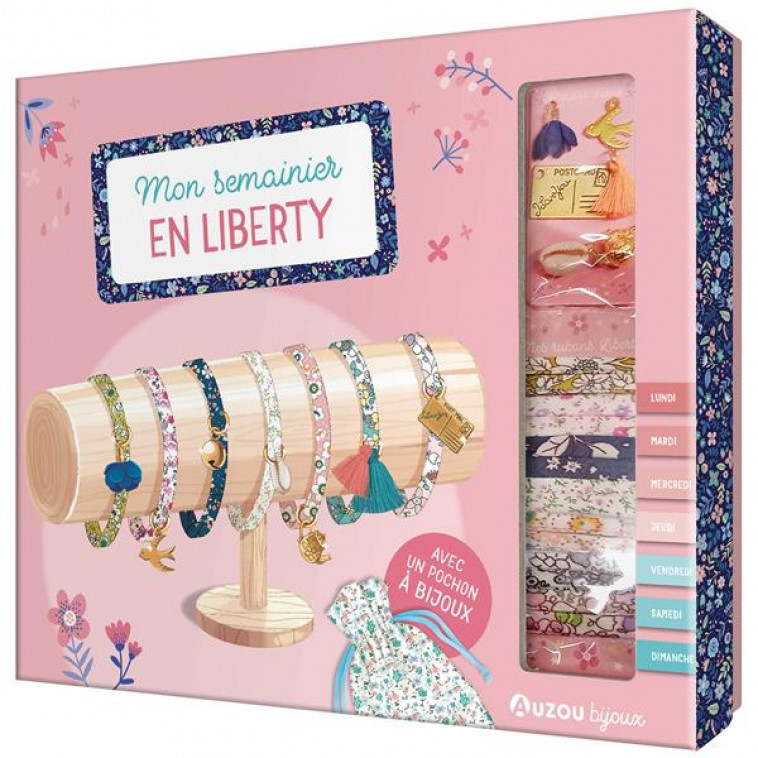 MA BOITE A BIJOUX - MON SEMAINIER DE 7 BRACELETS EN LIBERTY - SHIILIA - NC