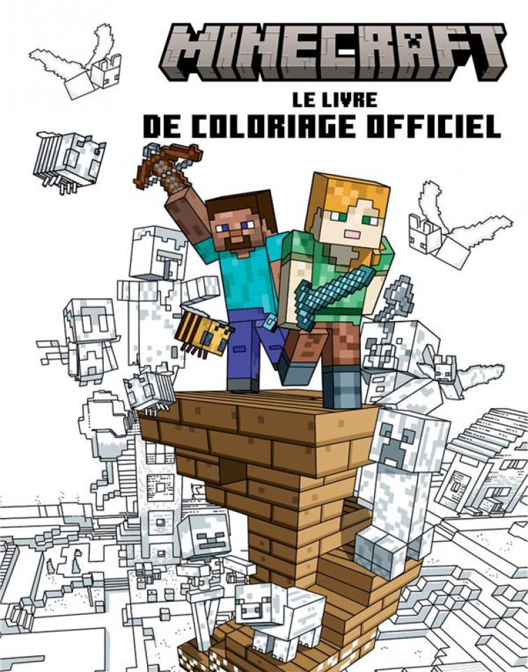 MINECRAFT - LE LIVRE DE COLORIAGE OFFICIEL - COLLECTIF - HACHETTE