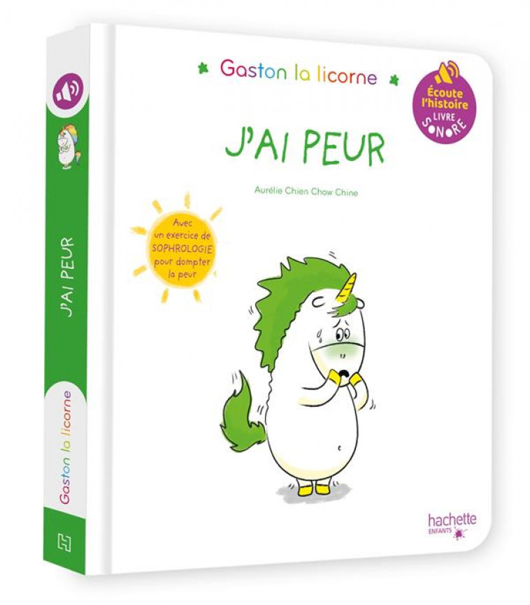 LIVRE SON - LES EMOTIONS DE GASTON - J-AI PEUR - CHIEN CHOW CHINE A. - HACHETTE