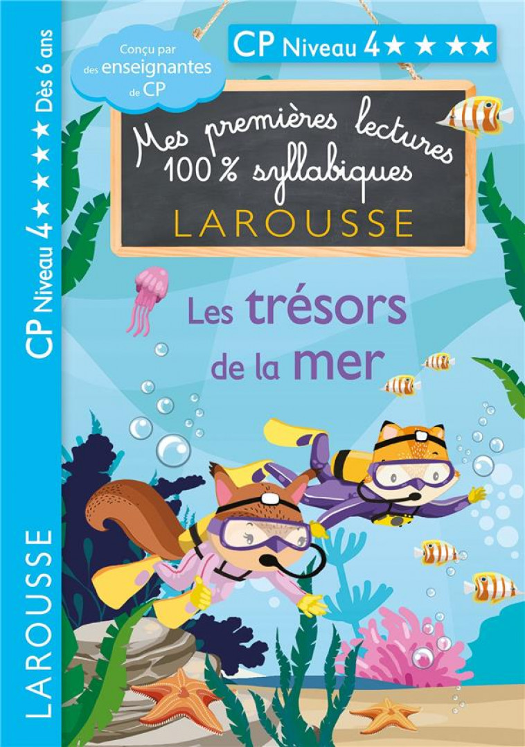 PREMIERES LECTURES SYLLABIQUES CP - NIVEAU 3 LES TRESORS DE LA MER - HEFFNER/LEVALLOIS - LAROUSSE