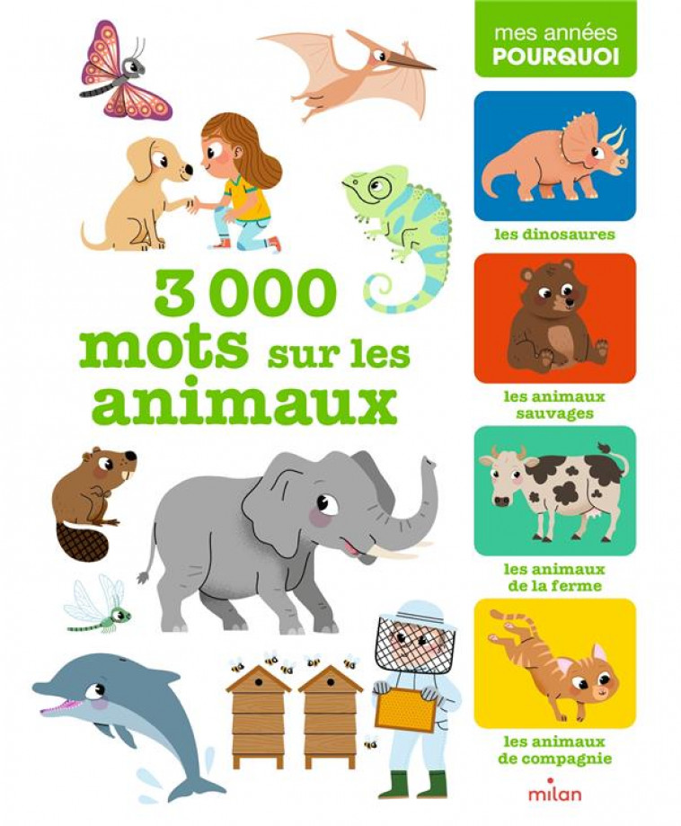 3 000 MOTS SUR LES ANIMAUX - COLLECTIF D-AUTEURS - MILAN