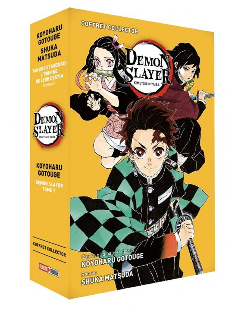 COFFRET DEMON SLAYER : ROMAN JEUNESSE N 01 + TOME 01 - GOTOUGE/MATSUDA - PANINI