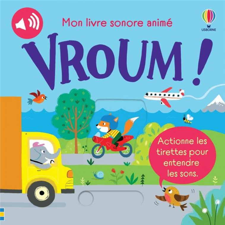 VROUM ! - MON LIVRE SONORE ANIME - TAPLIN/DURBER/BUSBY - NC