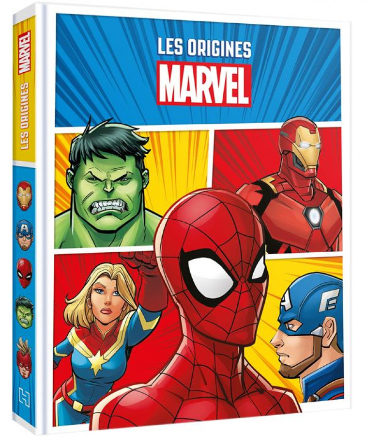 MARVEL - LES ORIGINES DES SUPER HEROS - SPIDER-MAN, HULK, IRON-MAN, CAPTAIN MARVEL, CAPTAIN AMERICA - XXX - HACHETTE