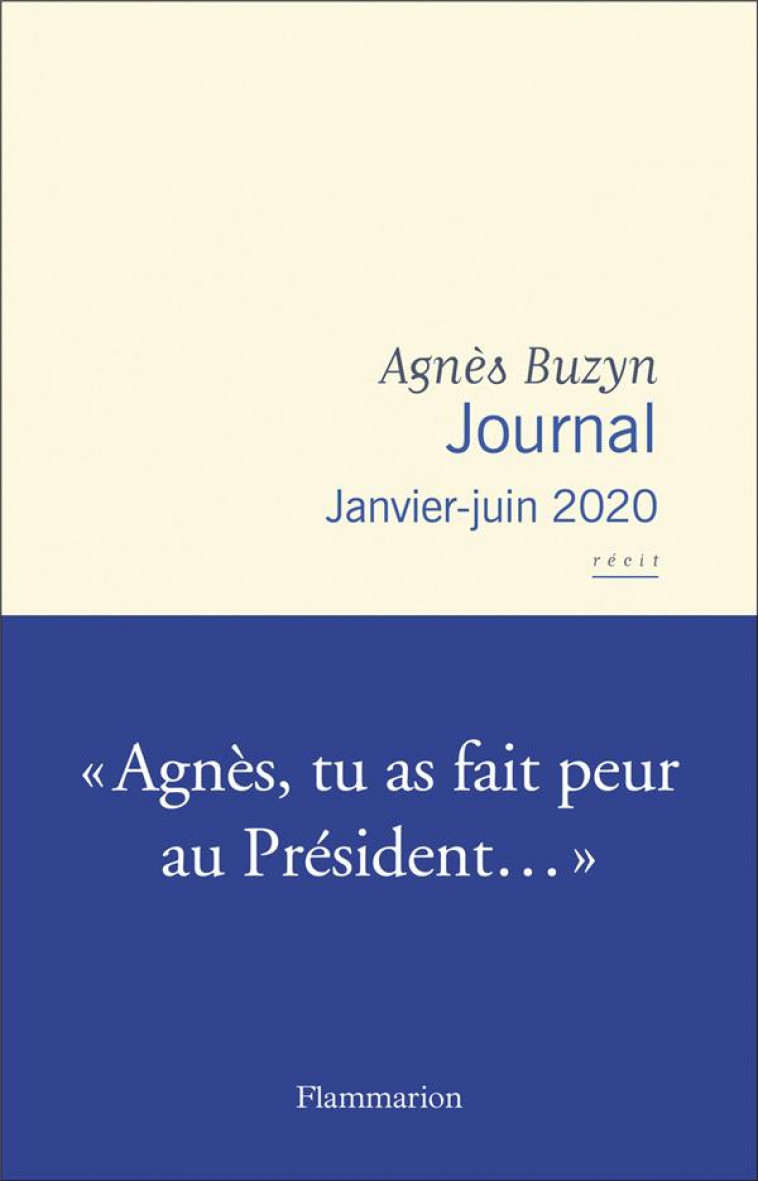 JOURNAL - JANVIER-JUIN 2020 - BUZYN AGNES - FLAMMARION