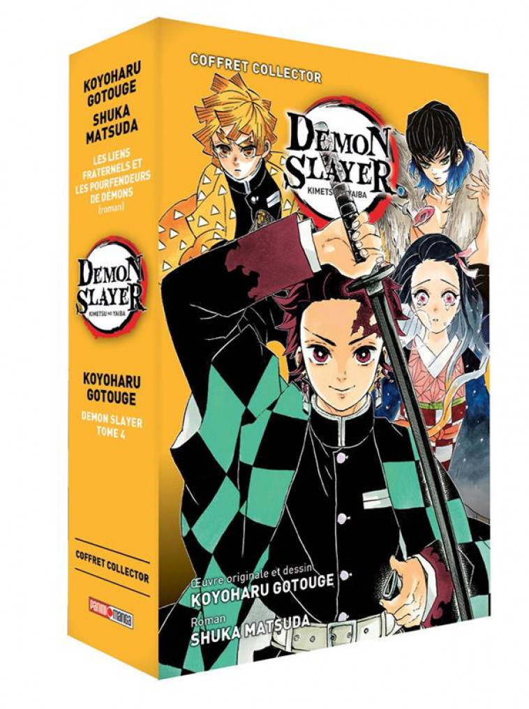 COFFRET DEMON SLAYER T04 + ROMAN JEUNESSE T02 - MATSUDA/GOTOUGE - PANINI