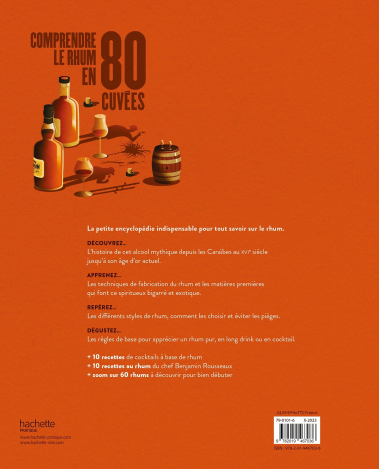 Comprendre le rhum en 80 cuvées - Humbert Fabien - HACHETTE PRAT