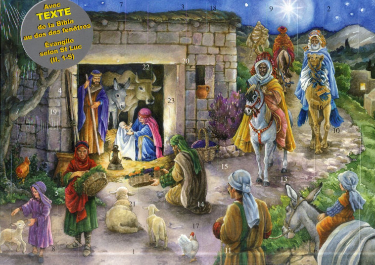 CALENDRIER DE L-AVENT RELIGIEUX - CRECHE TRADITIONNELLE - LLOBET - LLOBET JOSEPHIN - Minedition