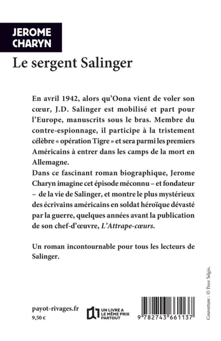 LE SERGENT SALINGER - CHARYN JEROME - RIVAGES