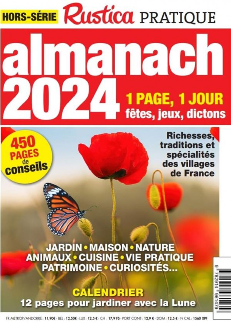 HORS SERIE RUSTICA PRATIQUE ALMANACH 2024 - JEANNIN DA COSTA S. - RUSTICA