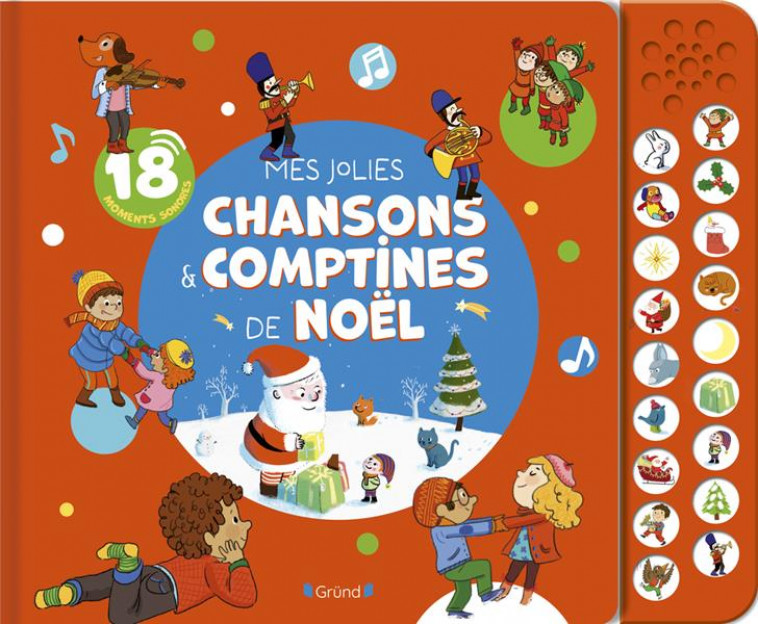 MES JOLIES CHANSONS ET COMPTINES DE NOEL (GRAND FORMAT AVEC BOITIER) - CORDIER/FROSSARD - GRUND