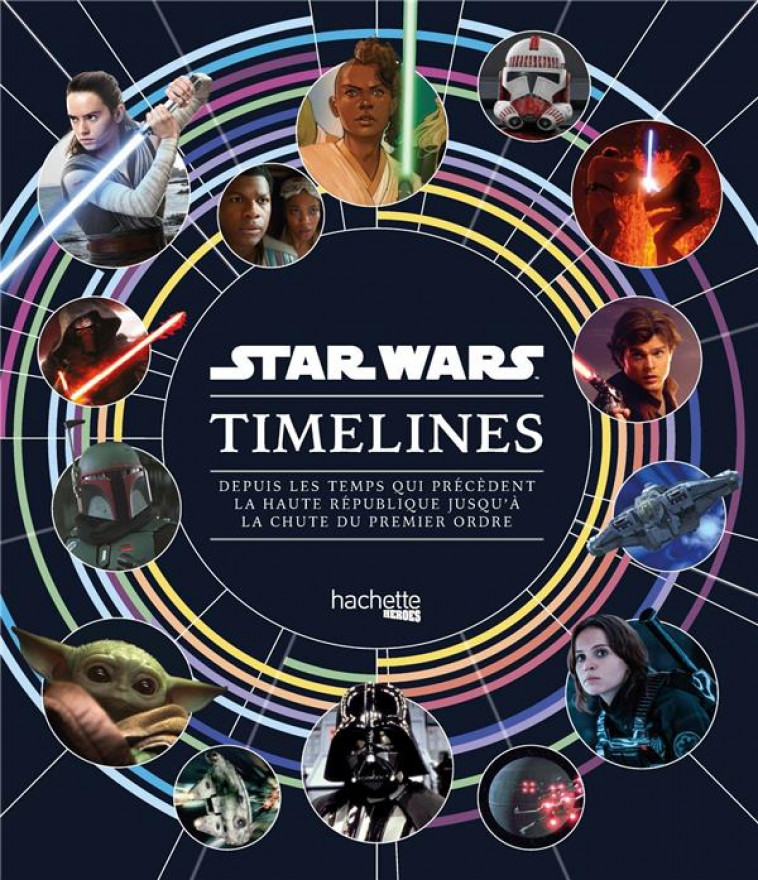 STAR WARS TIMELINES - DEPUIS LES TEMPS QUI PRECEDENT LA HAUTE REPUBLIQUE JUSQU-A LA CHUTE DU PREMIER - COLLECTIF - HACHETTE