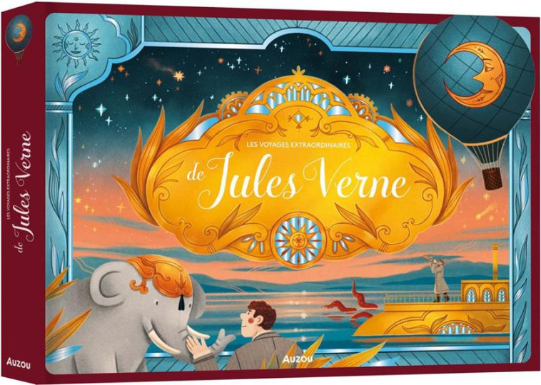 PAPIERS DECOUPES - LES VOYAGES EXTRAORDINAIRES DE JULES VERNE - CARRE/RENJINA - PHILIPPE AUZOU