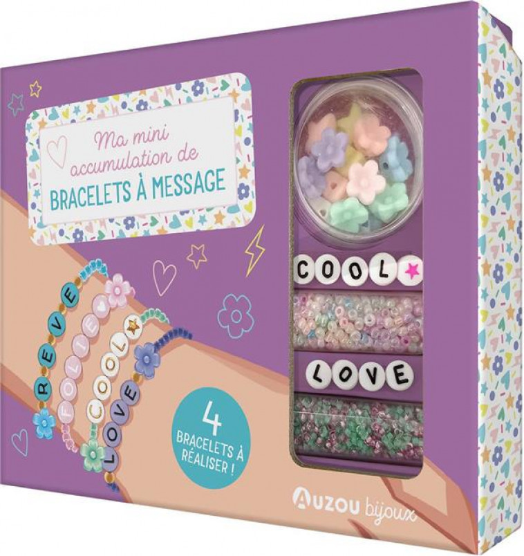 MON SUPERBE BIJOU - MA MINI ACCUMULATION DE BRACELETS A MESSAGE - SHIILIA - NC