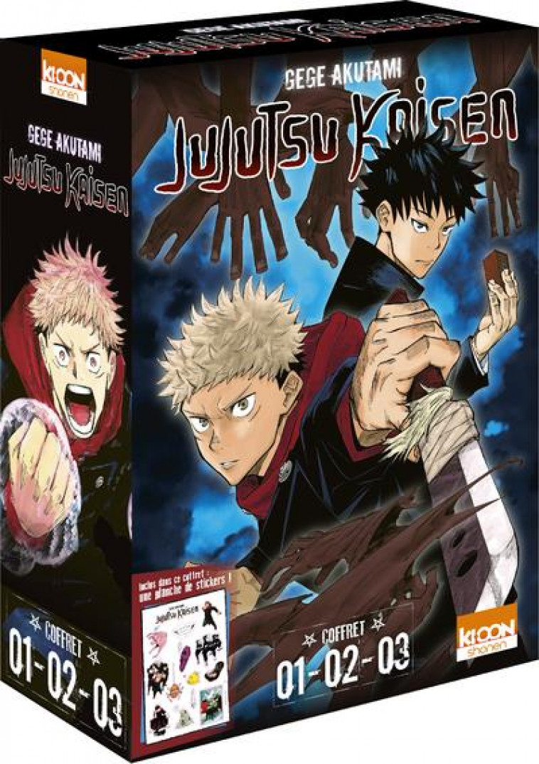 COFFRET JUJUTSU KAISEN VOL. 1 A 3 - AKUTAMI GEGE - KI-OON