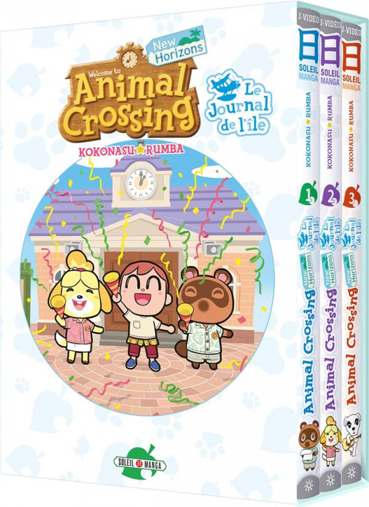 ANIMAL CROSSING - LE JOURNAL DE L-ILE - COFFRET T01 A T03 - XXX - Soleil Productions