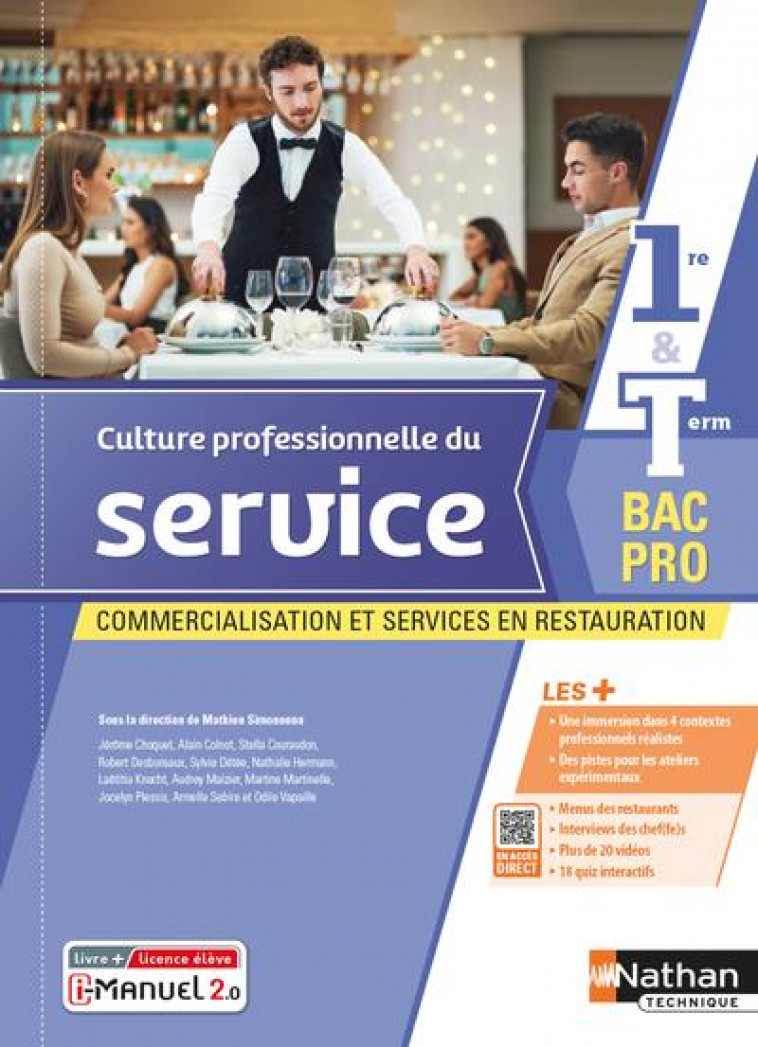 CULTURE PROFESSIONNELLE DU SERVICE 1RE-TERM BAC PRO CSR 1ERE-TERM BAC PRO CSR - LIVRE + LICENCE ELE - CHOQUET/COLNOT/DETEE - CLE INTERNAT