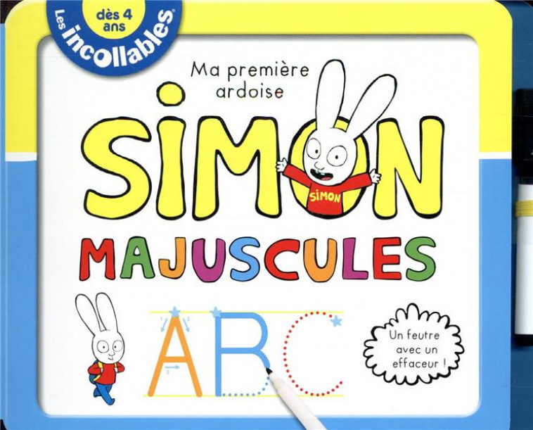 LES INCOLLABLES : SIMON : MA PREMIERE ARDOISE  -  MAJUSCULES - COLLECTIF - PRISMA