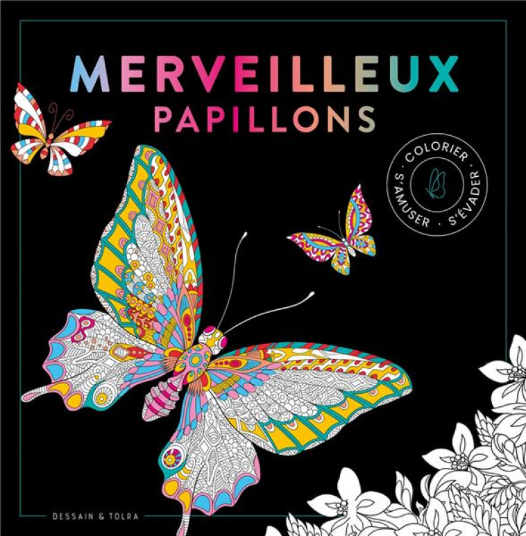 BLACK COLORIAGE MERVEILLEUX PAPILLONS - NP - XXX - PU SEPTENTRION