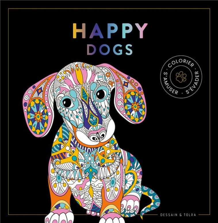 BLACK COLORIAGE HAPPY DOGS - NP - XXX - PU SEPTENTRION