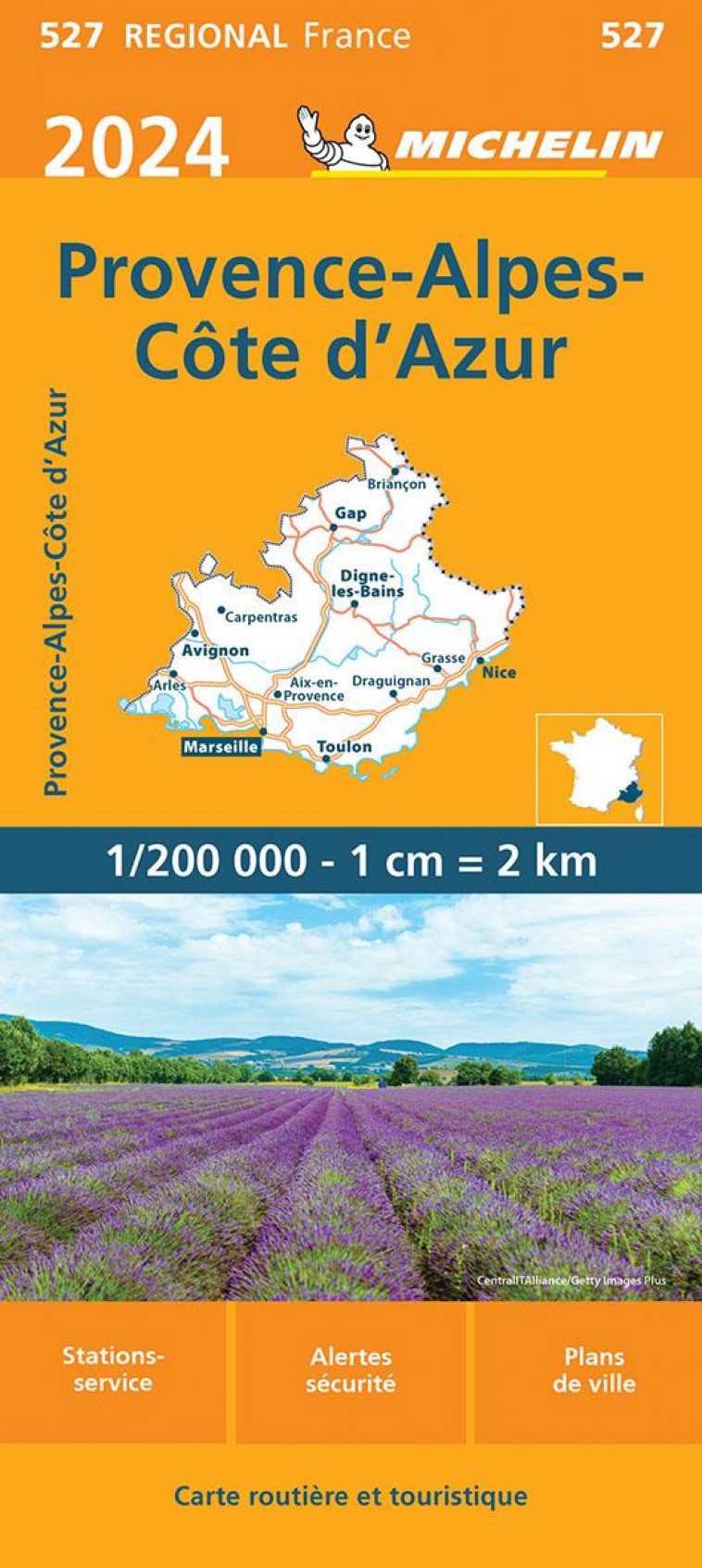 CARTE REGIONALE FRANCE - CARTE REGIONALE PROVENCE-ALPES-COTE-D-AZUR 2024 - XXX - MICHELIN