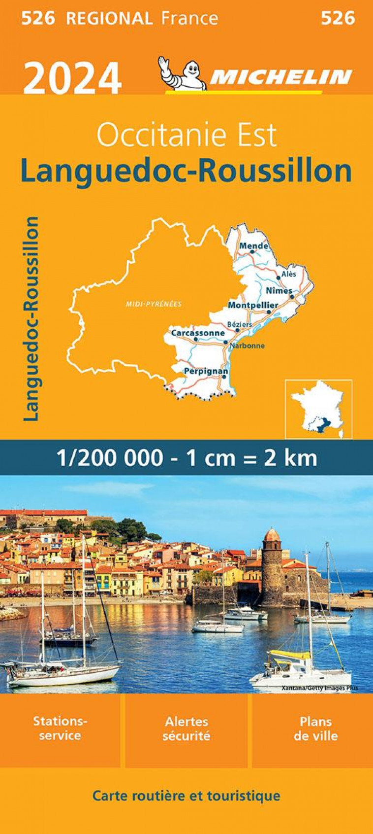 CARTE REGIONALE FRANCE - CARTE REGIONALE LANGUEDOC-ROUSSILLON 2024 - XXX - MICHELIN