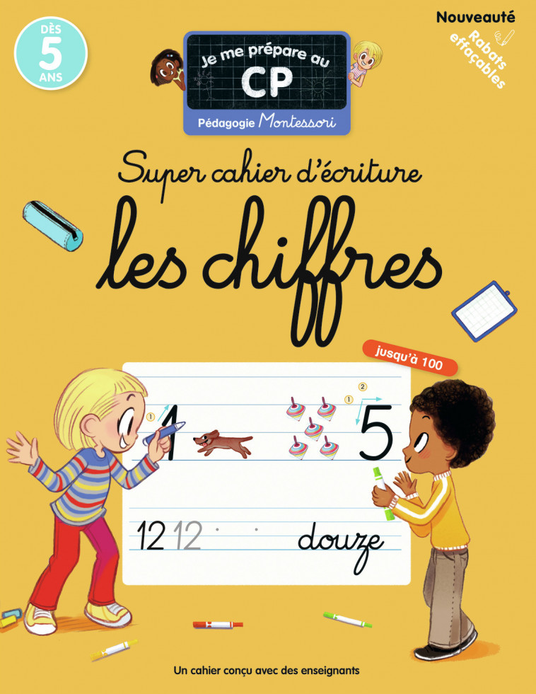 Je me prépare au CP - Super cahier d'écriture : les chiffres - EMMANUEL RISTORD , Collectif , Ristord Emmanuel - PERE CASTOR