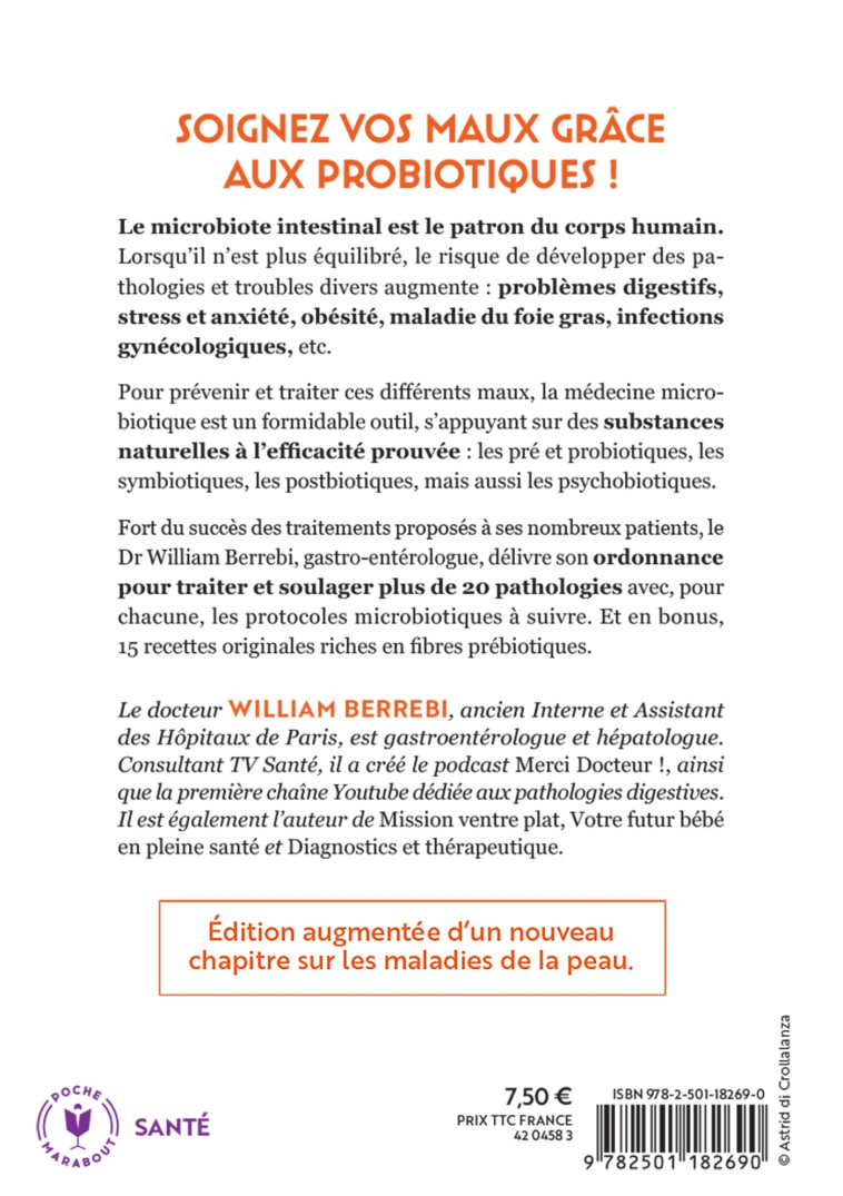 MEDECINE MICROBIOTIQUE - EDITION AUGMENTEE - BERREBI WILLIAM - MARABOUT