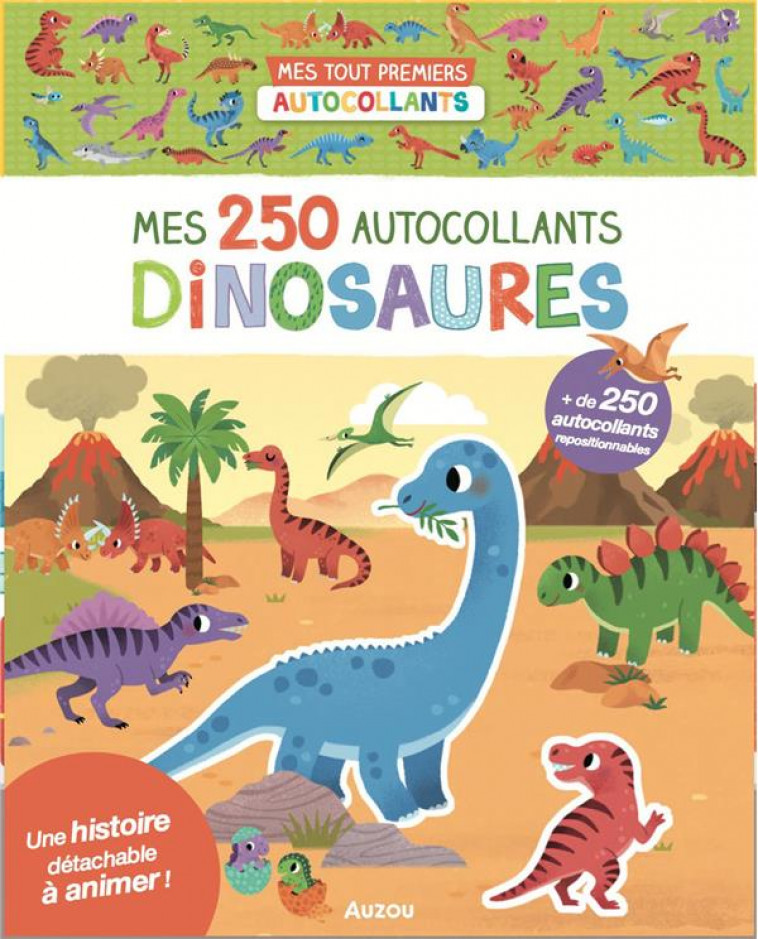 250 AUTOCOLLANTS - DINOSAURES - WU YI-HSUAN - PHILIPPE AUZOU