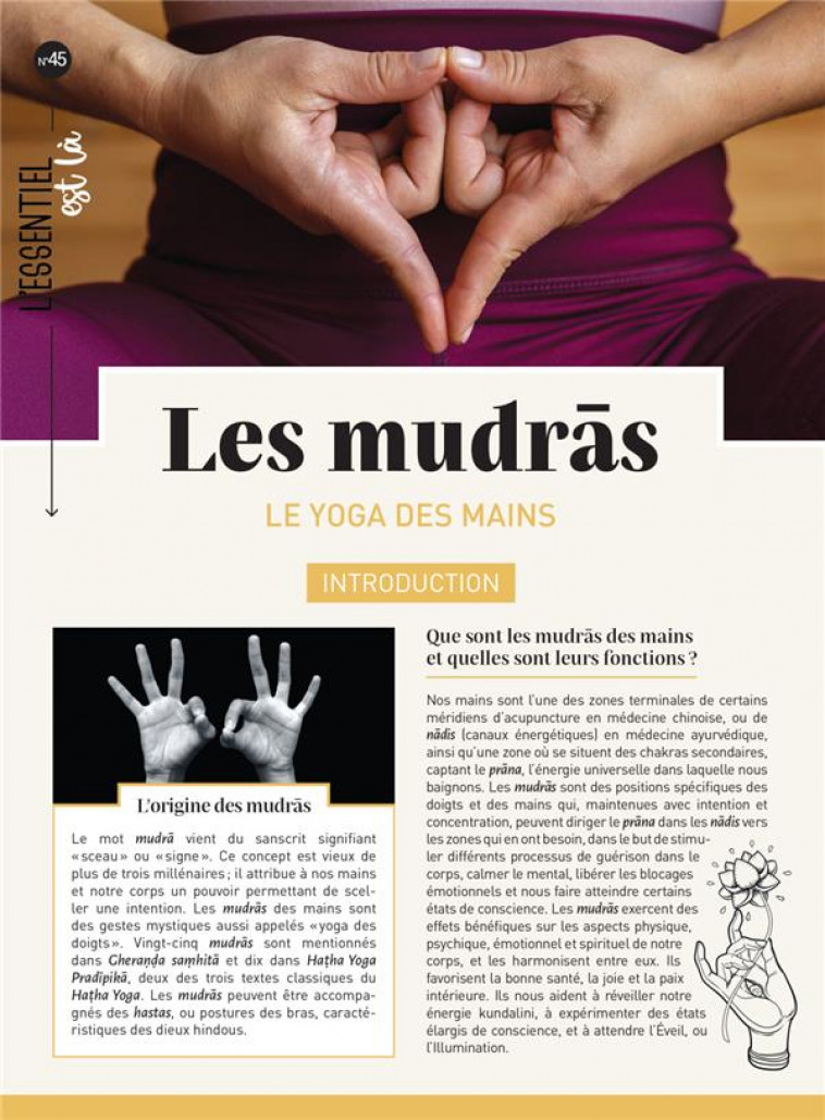 LES MUDRAS : LE YOGA DES MAINS - GUSTIN, CELESTE - MERCILESLIVRES