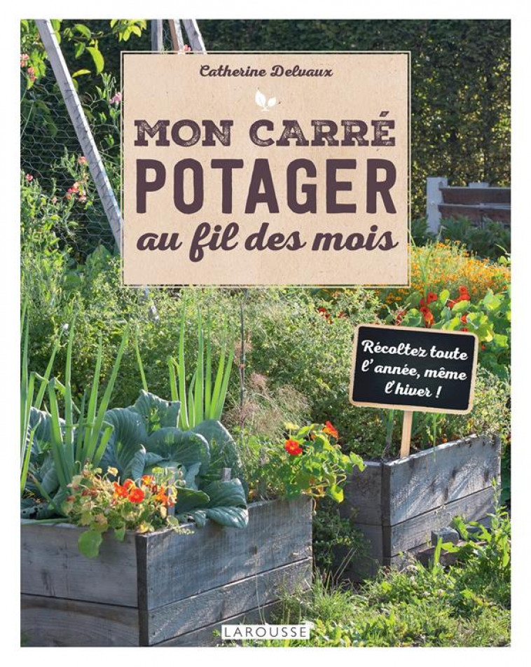 MON CARRE POTAGER AU FIL DES MOIS - DELVAUX CATHERINE - LAROUSSE