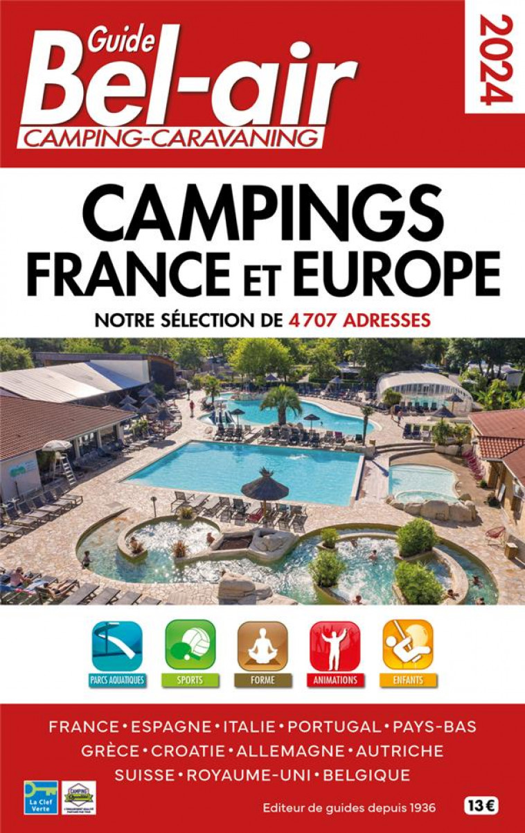 GUIDE BEL AIR CAMPINGS FRANCE ET EUROPE 2024 - AZAIEZ MARIAM - REGICAMP